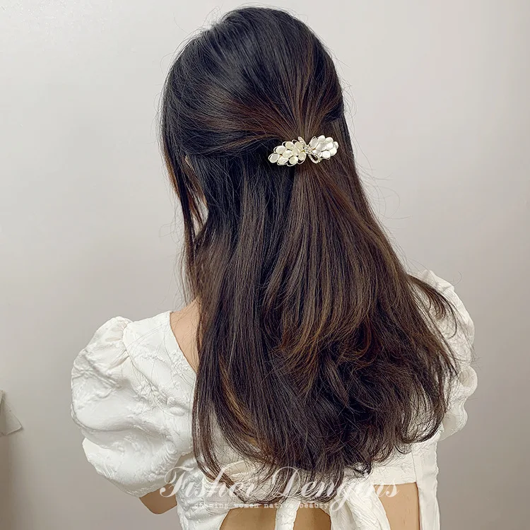 Grampos de Cabelo para Meninas Grampos de Cabelo para Mulheres na Moda Acessórios para o Cabelo Pérola Arco 5 Computers & Electronics
