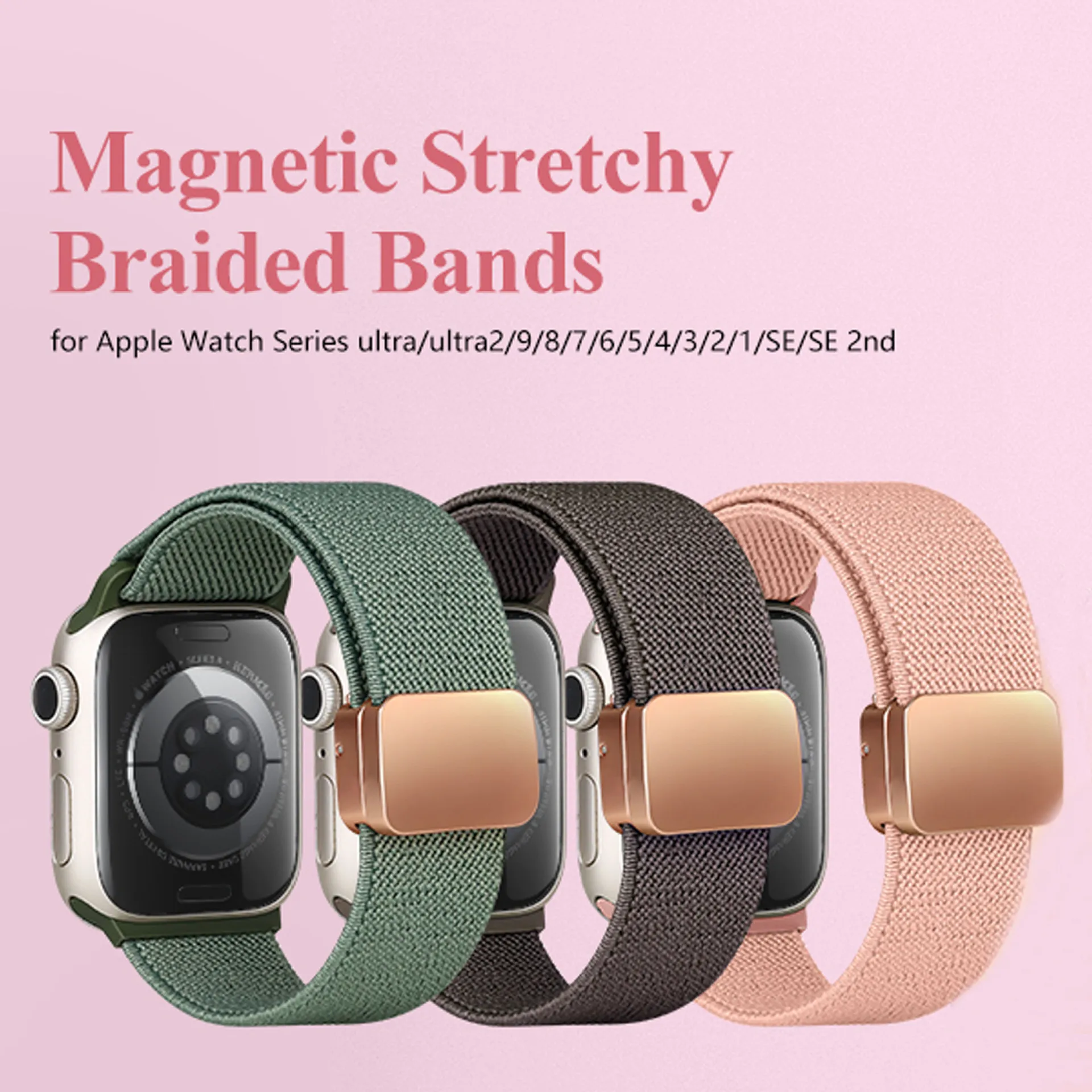 

Ремешок нейлоновый спортивный для Apple Watch Band, регулируемый плетеный Воздухопроницаемый браслет для мужчин и женщин, 38 мм 40 мм 41 мм 42 мм 44 мм 45 мм