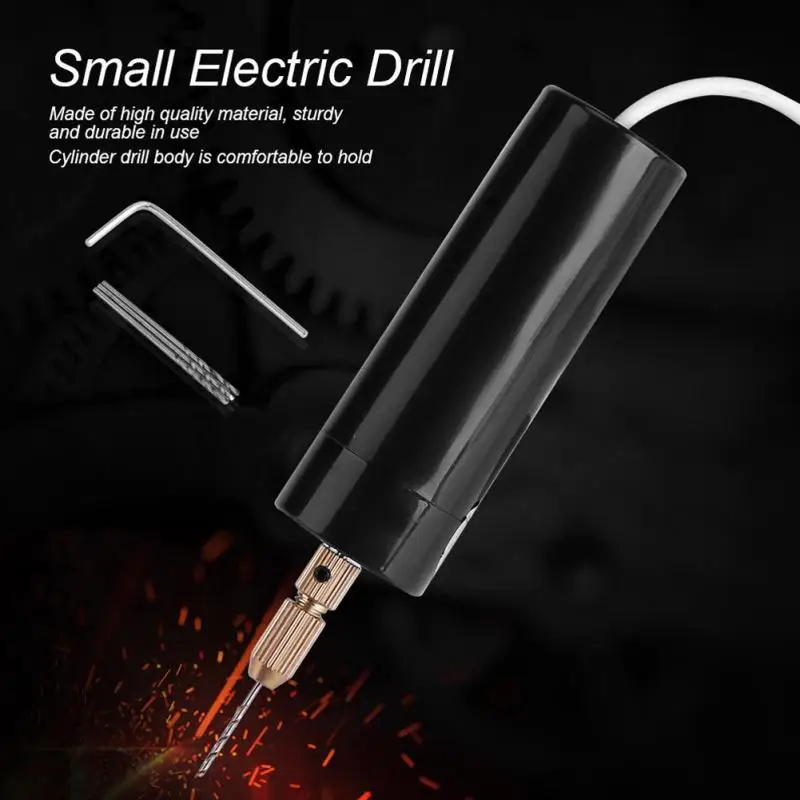 

Portable Mini Electric Drill Handheld Drill Rotary Set Engraver Pen Drilling Jewelry Tools for Epoxy Resin Making DIY Wood Craft