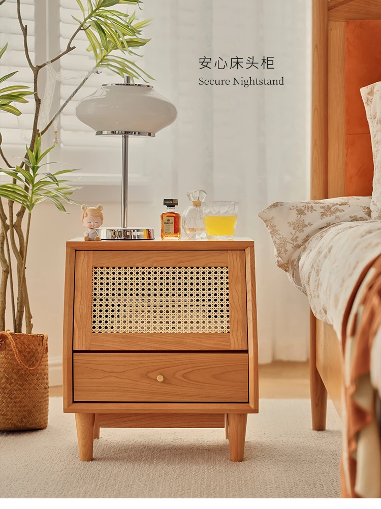 ベッドサイドテーブル 無垢材 おしゃれ 北欧風 モダン 丸 収納 スリムオレンジ ベッドサイドテーブル 無垢材 おしゃれ 北欧風 モダン 丸 収納