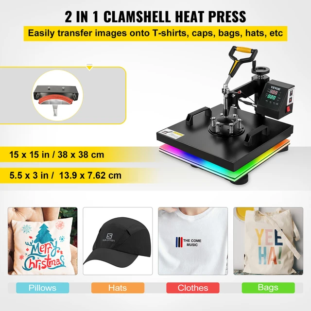 vevor Hat Press - Easy to use, Diy gifts, Friendly control. Use code