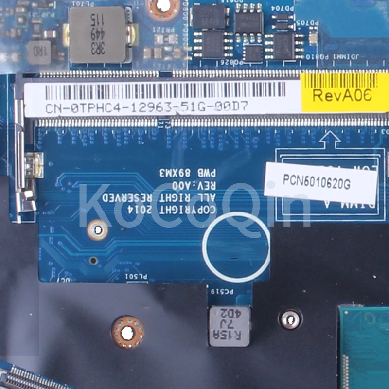 LA-A972P, Dell Latitude E7250, 7250, 0TPHC4, 0G9CNK,
