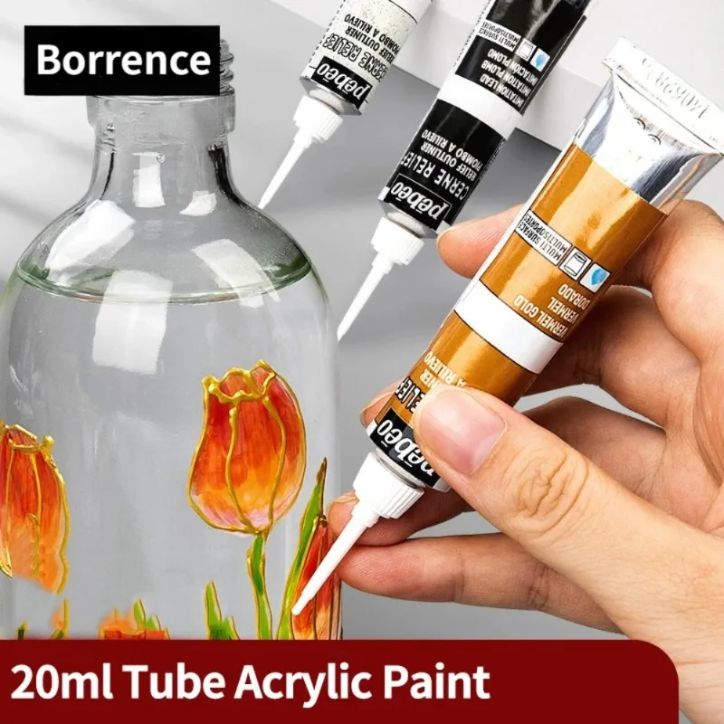 Glass Acrylic Paint Tubes 1