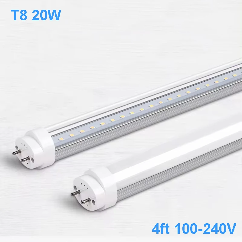 

25PCS 2ft 4ft LED Tube light T8 1200mm 20W AC85V-285V G13 Super Bright LED Fluorescent lamp 3000K 4000K SMD2835 LED Tube light