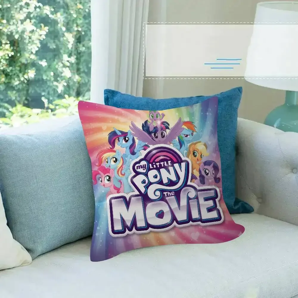쿠션 커버 자동차용 베개 커버 소파 자동차용 크리스마스 선물 Amime m-m-My Little Pony