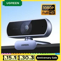 UGREEN USB Webcam 1080P HD Mini Webcam For Laptop Computer Web Camera Dual Microphones for Youtube Zoom Video Calling 2K web cam 1