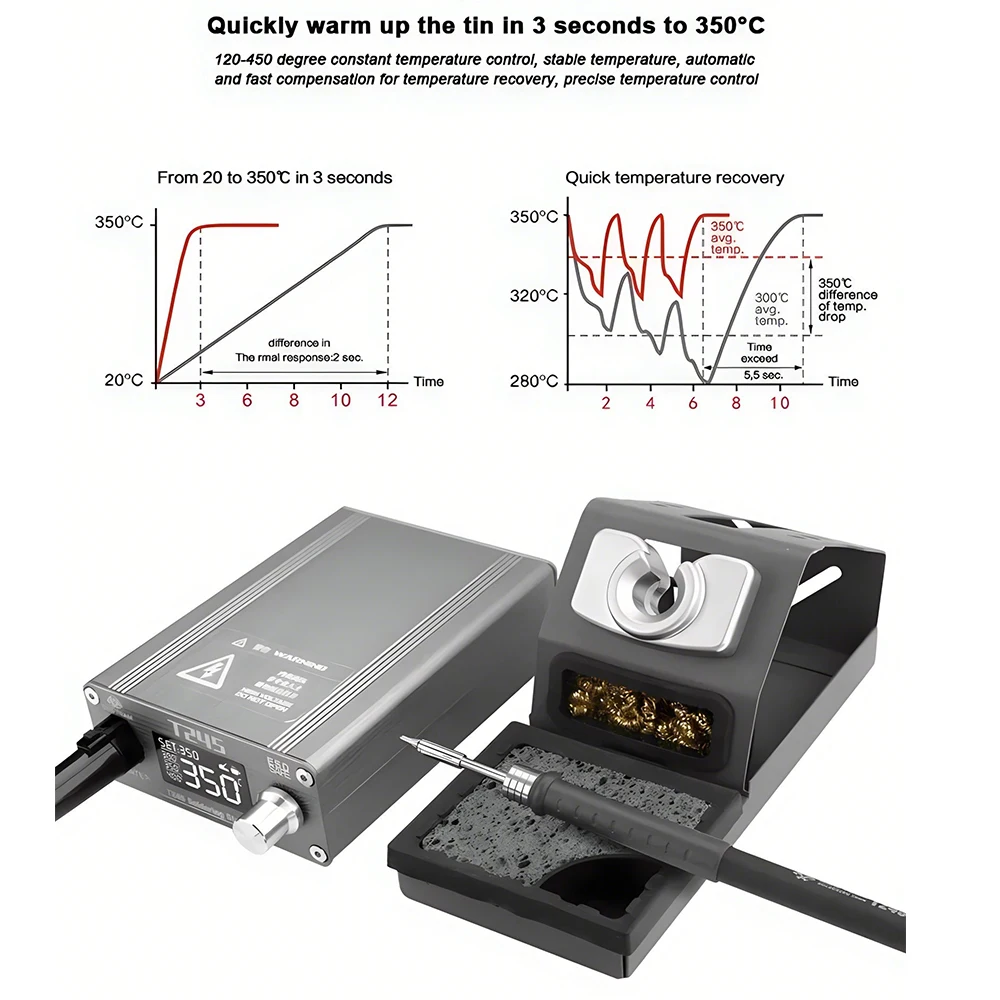 OSS T245 Solder Station 130W intelligence Digital display Constant temperature With C245 Tips Mobile phone Repair Welding Tools 2