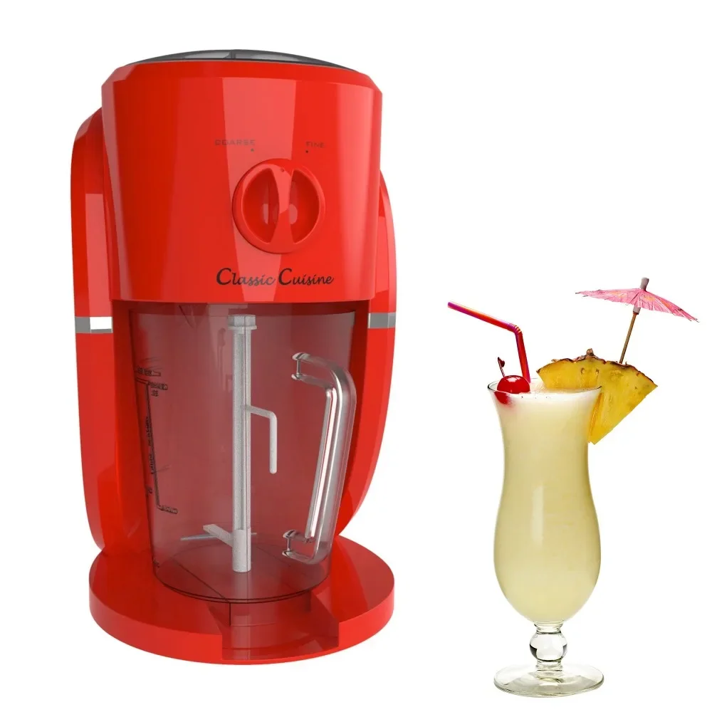 

Classic Cuisine Ice Crusher, Drink Maker, and Slushy Mixer (Red)