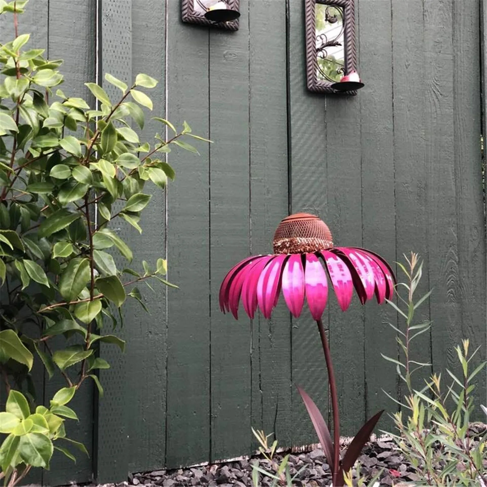Bird Feeder Sensation Coneflower Wild Bird Feeder Gazebo Hummingbird Pink Detachable Lotus Shaped