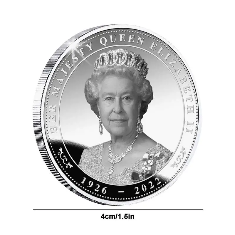 Commemorative Coin Queen Elizabeth II Memorabilia 1926-Coin Remembrance Party Favors Supplies commemorative coin