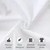2pcs Pillow Cover Waterproof Zipper Pillow Protector Bedbug Proof & Allergy Protection Pillowcase 2