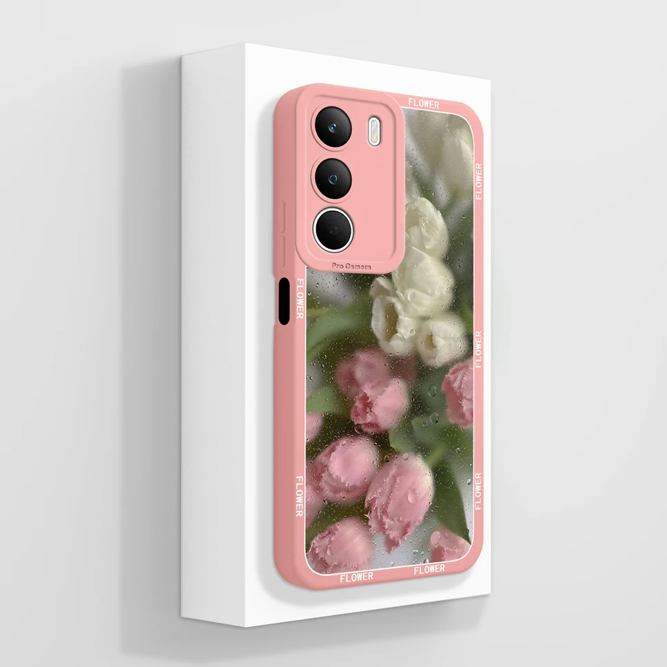Lovely Flowers Pattern Shockproof Phone Case - Full Protection Cover