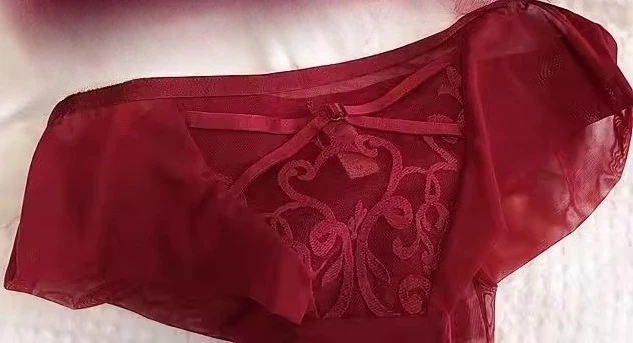 YUQI Red Lingerie Set for Wedding Bride,Push-Up Bra To Make Small Breasts Look Larger, Side Support, Dragon Zodiac Year  Bra Set