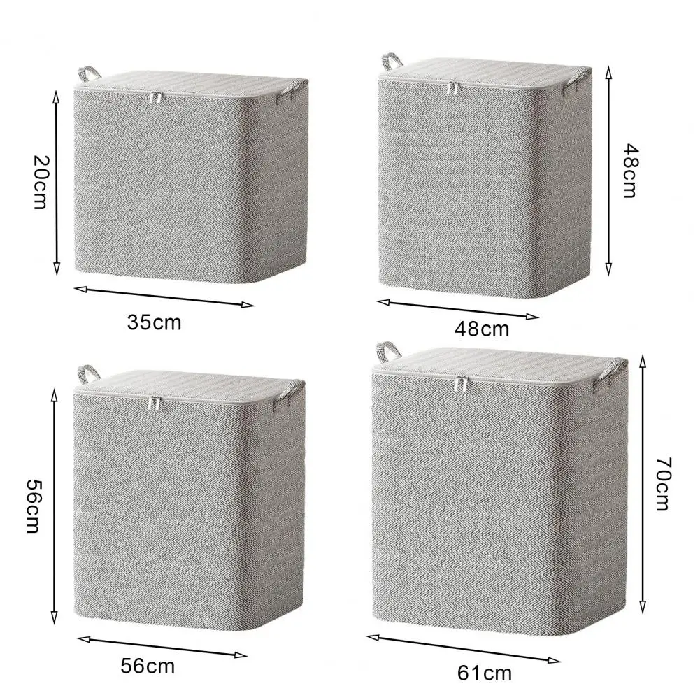 Storage Box Quilt Storage Bag with Zipper Closure Handle for Clothes Bedding Organization Closet Organizer Housemoving for Duvet 3