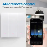Tuya Smart WiFi Light Switch EU UK Push Button Wall Switch No Neutral Wire Smart Life Control Works With Alexa Google Home Alice - Image 3