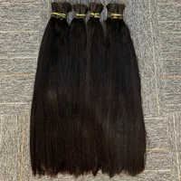 10A Virgin 100% Natural Balck Bone Straight Human Hair Bulk For Braiding Extensiones Cabelo Humano Weaving Unprocessed No Hair 2