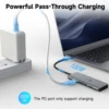 RSHTECH USB C Hub hdmi 4k 120hz 8K HDMI 10Gbps Data Transfer Speed 100W Power Delivery with SD/TF Reader USB-C Docking Station 3