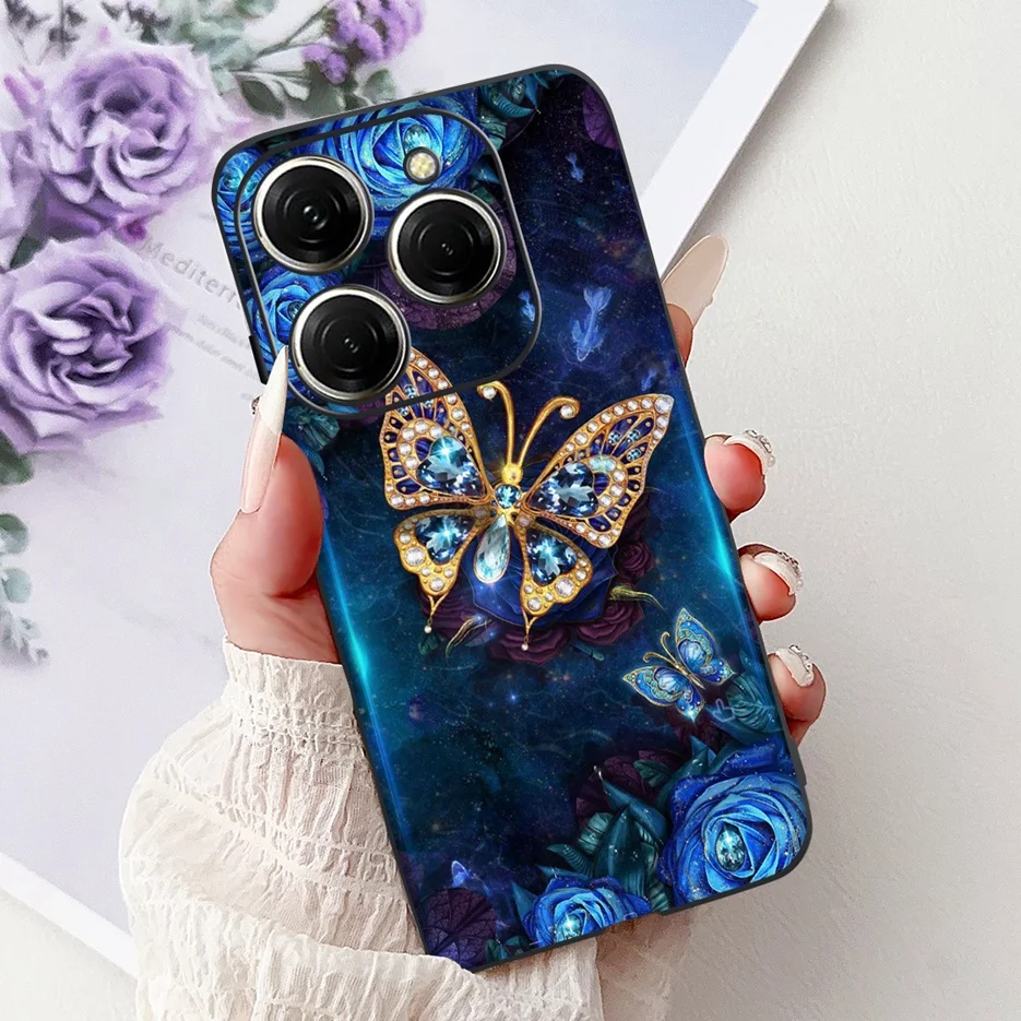 Stylish Painted Soft TPU Phone Case - For Tecno Spark 20 Series