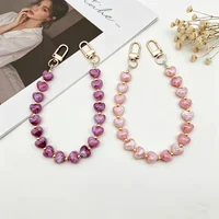 Ins Wind Dyeing Love Phone Chain Versatile Anti Loss Phone Hanging Rope High Beauty Bag Key Fashion Phone Pendant Universal Hang 2