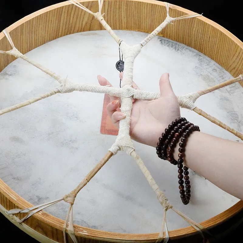 Terre Sheepskin Drum Hand-made Single-sided Drums Indian Music Healing Shaman tabour Niche Nation Percussion Musical Instrument