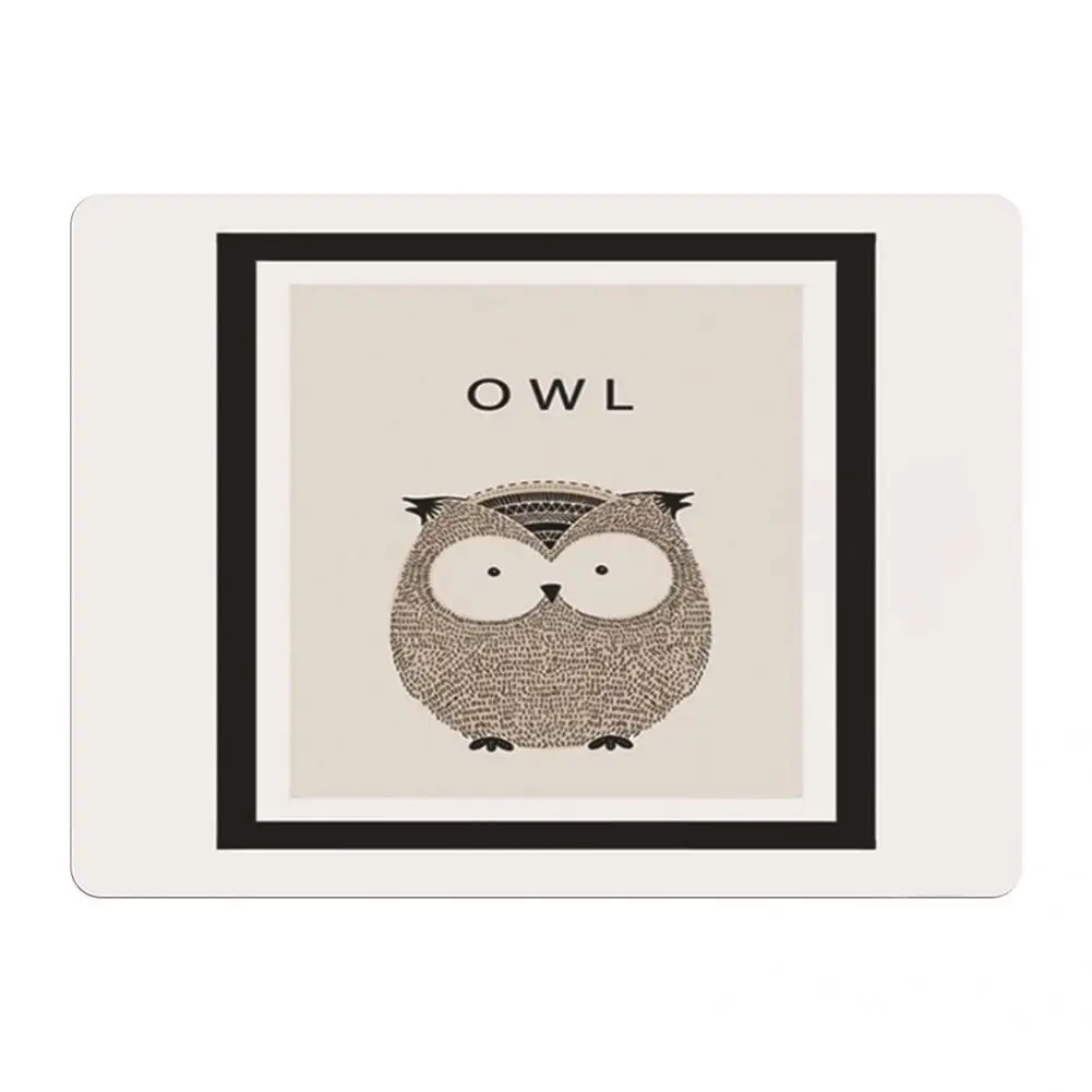 

High-quality Lightweight Soft Owl Watercolor Painting Desk Mousepad Wrist Rest Mat for Office Mouse Mat Mouse Cushion