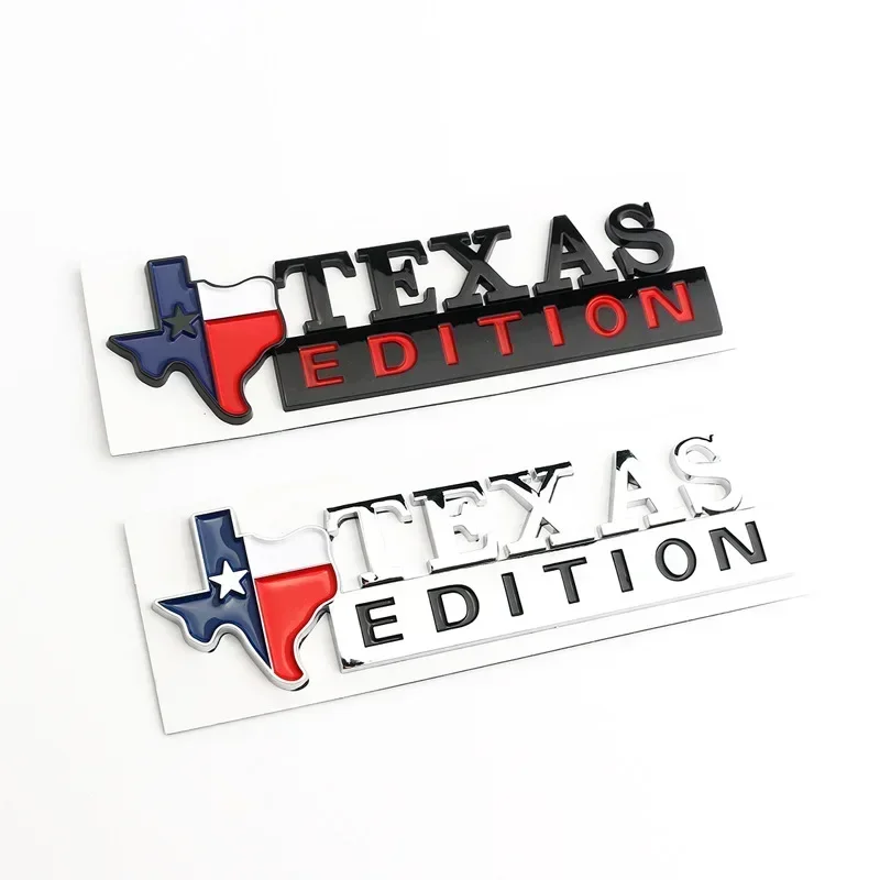 1pcs x 3D ABS 텍사스 에디션 Lone Star FENDER 엠블럼 배지 CHEVY SILVERADO GMC SIERRA 트렁크 스티커 데칼