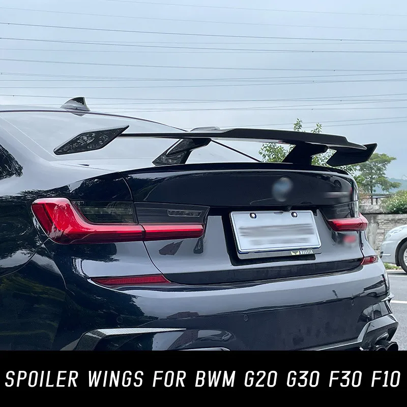 

Car Real Carbon Fibe Rear Trunk Lid Lip Spoiler Wings For BMW G20 G80 G82 F80 F82 F10 F30 E36 E46 E60 E90 G30 M3 M4 Accessories