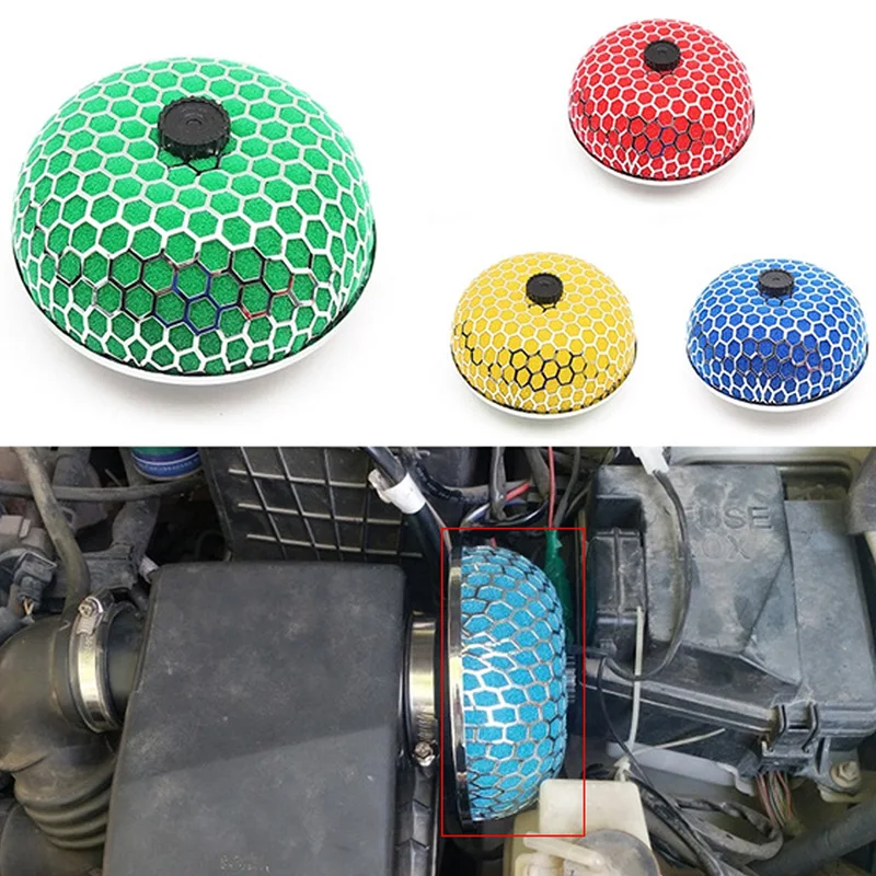 SpongeAirFilterUniversal3inch76mmCarModifiedOvalMushroomAirFilterHighPerformance
