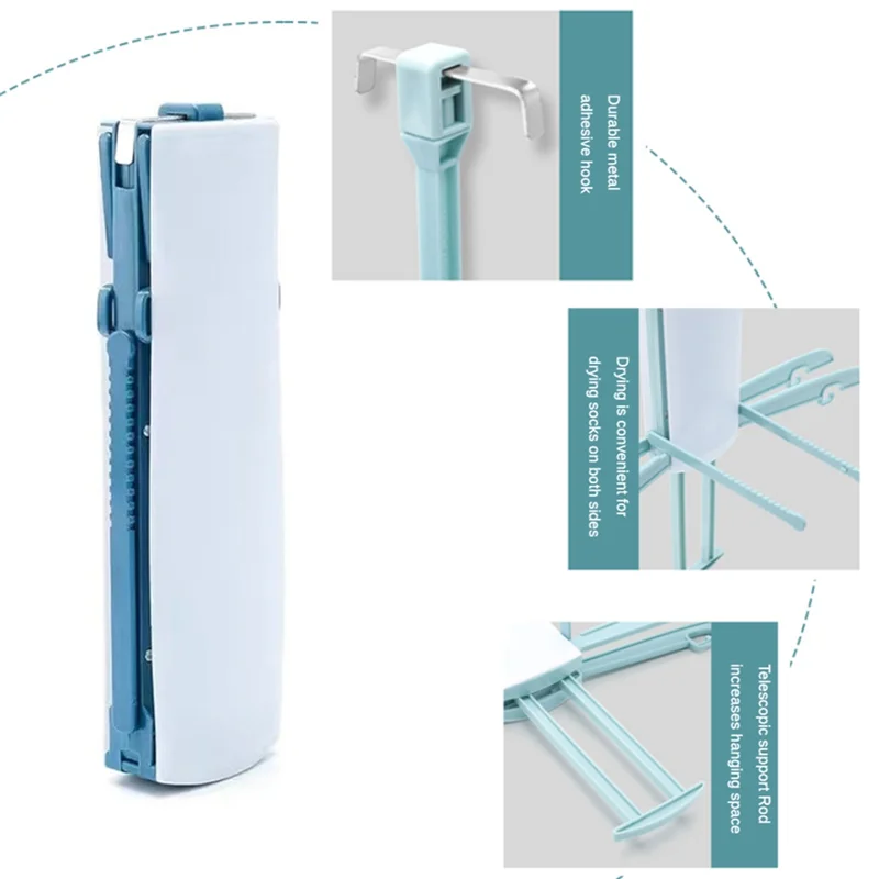 Travel Friendly Drying Rack, Portable Under The Air Conditioner Drying Rack For Rain Days