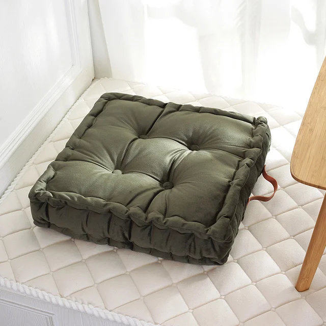 Square Pouf Tatami Cushion Pillow Floor Cushions Soft Seat Pillow Pad Throw Pillow Cushion Home Sofa Tatami Cushion 