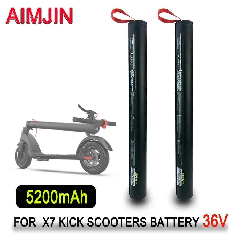 

New 36V 5200mAH X7 Scooter Replace Rechargeable Lithium Battery Pack 187Wh , HX Scooter Battery Accessories