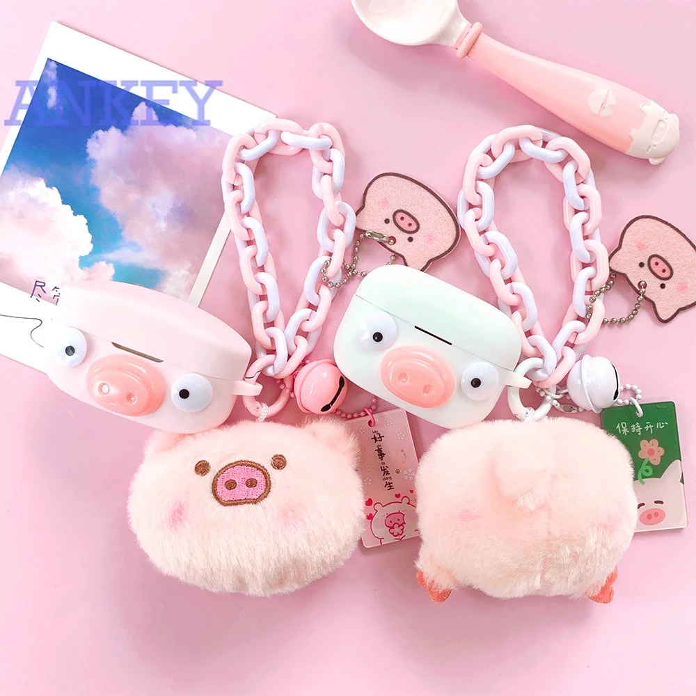 Custodia Per Sony Wf-1000Xm4 / Wf-1000Xm3 / Linkbuds S Cute Pig Auricolare Cover Wf-Ls900N Cuffie Bluetooth