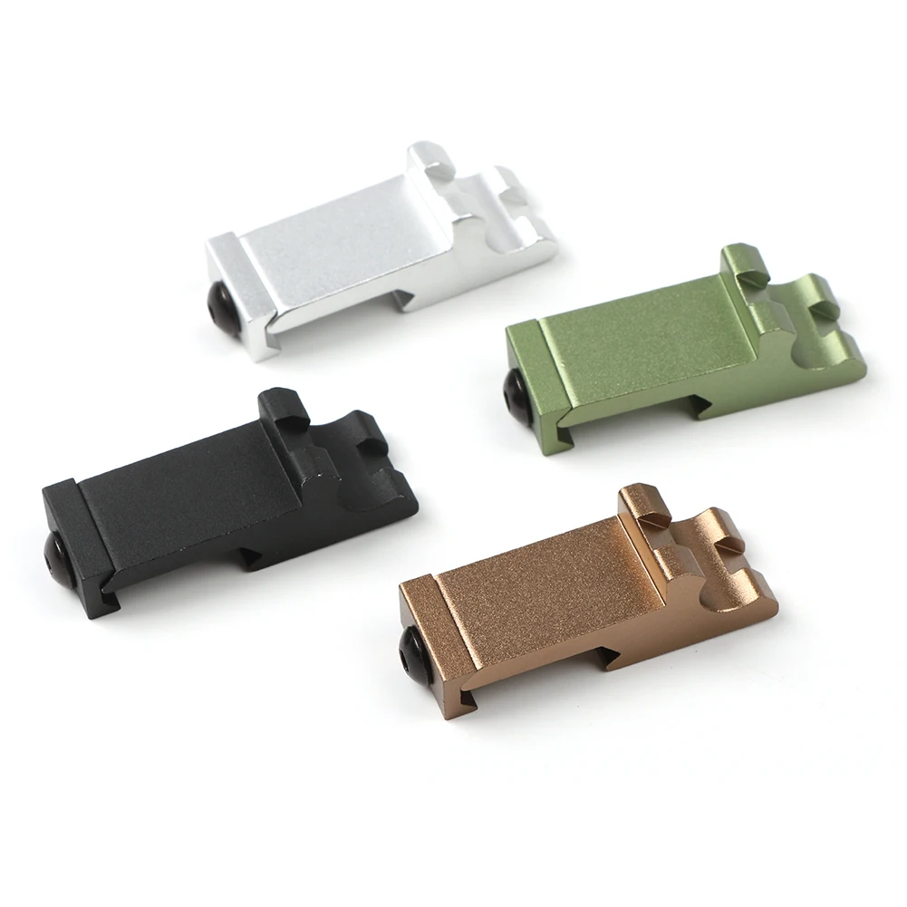 45 Degree Angle Offset Side Adapter RTS 20mm Picatinny Rail Weapon Tactical Flashlight Laser Scope Mount Hunting Rifle Caza