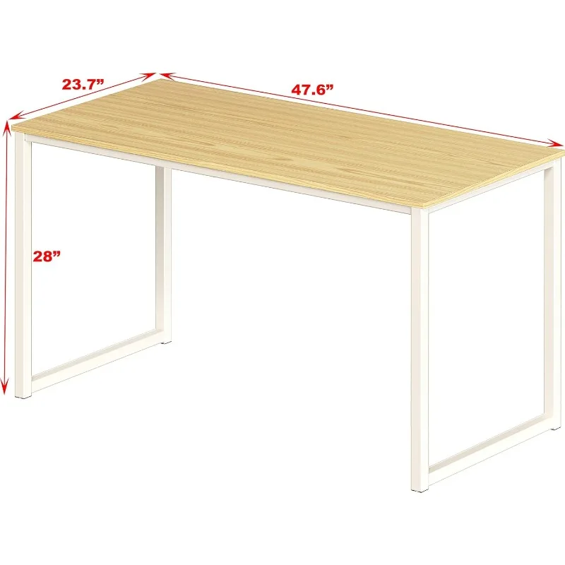 Home Office 48-Inch Computer Desk, White/Oak 3