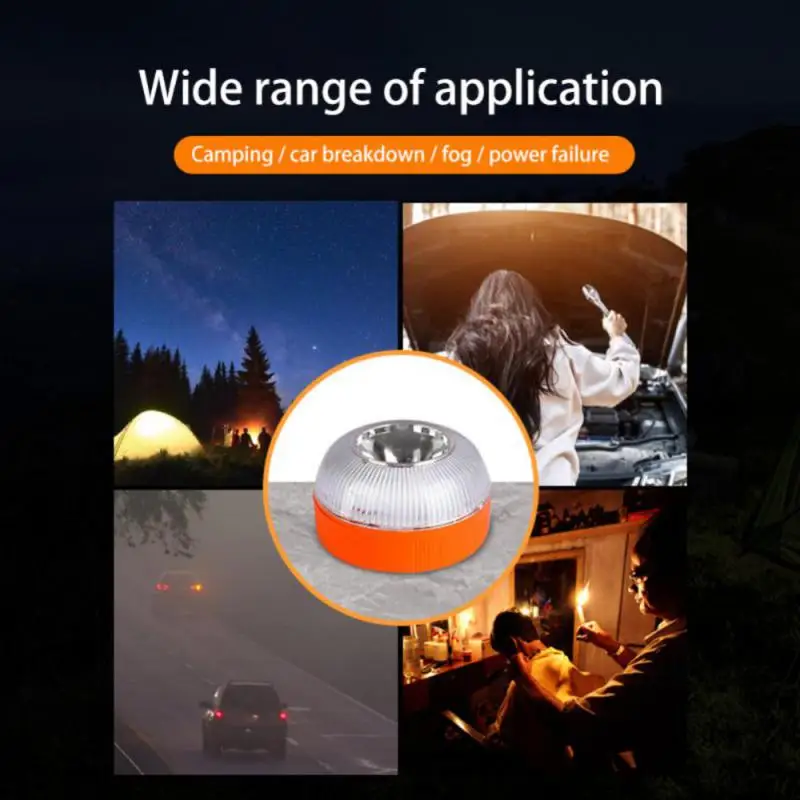 Emergency Light Car Strobe Light Spain Car Emergency Light Signal V16 Homologated Dgt Approved Beacon Light USB Rechargeable Magnetic Induction Strobe