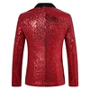 New Men Luxury Sequin Suit Loose Lapel Collar Jacket Fashion Singer Host Wedding Prom Party Stage Performance Dress Blazer 2