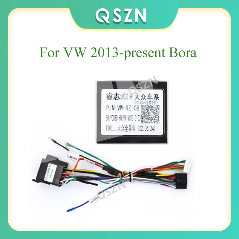 

Car Audio Stereo Radio Canbus Box VW-RZ-08 For VW 2013-present Bora Wiring Harness Power Cable