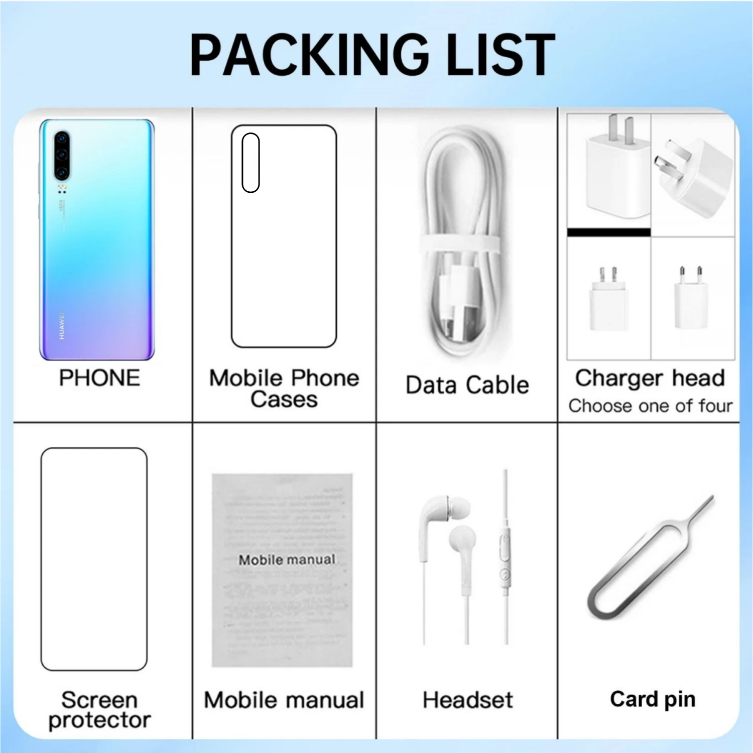 HUAWEI P30 Smartphone Android Global version 6.1 inch 40MP Camera 128GB ROM 4G Network Mobile phones Google Play Cell phone 2
