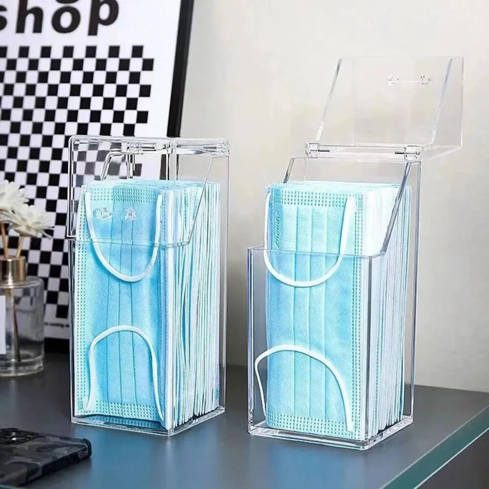 Transparent Mask Storage Box For Hallway And Entrance_voghion.com