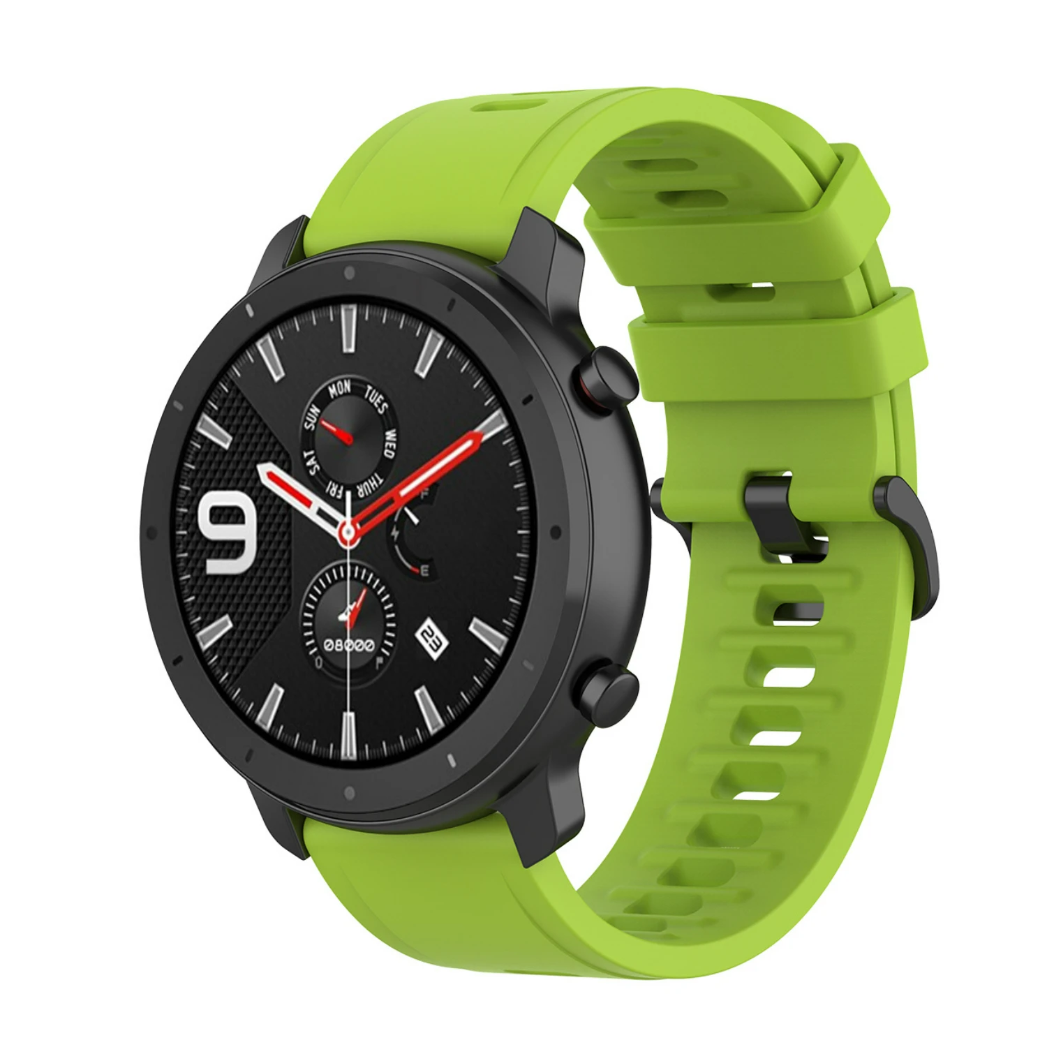 Versatile Silicone Watch Strap in Multiple Sizes