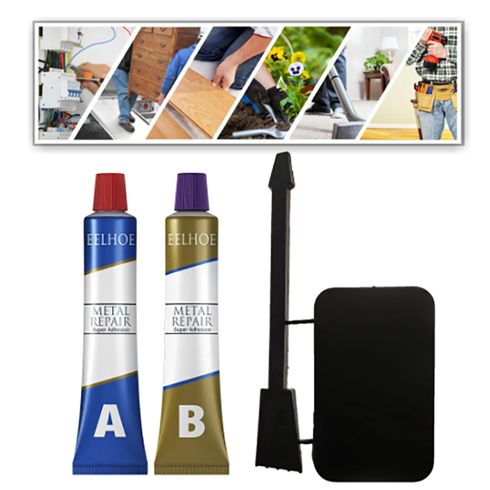 Metal Repair Glue A+B Glue Casting Adhesive Industrial Repair Agent