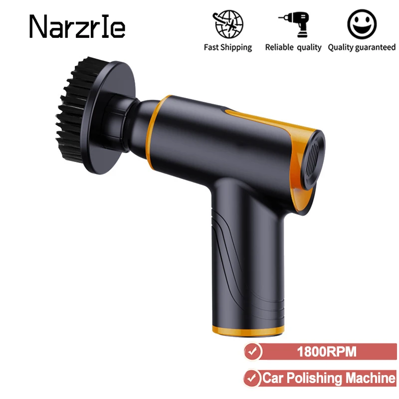 Electric Wireless Car Polisher Multi-functional Car Polishing Machine 1800rpm Adjustable Speed Scratches Repair Waxing Tools