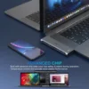 MOKiN USB Type C Hub for MacBook Pro USB Adapter Docking Station Dual USB C to HDMI USB3.0 SD/TF for MacBook Mac Dongle Laptops 6