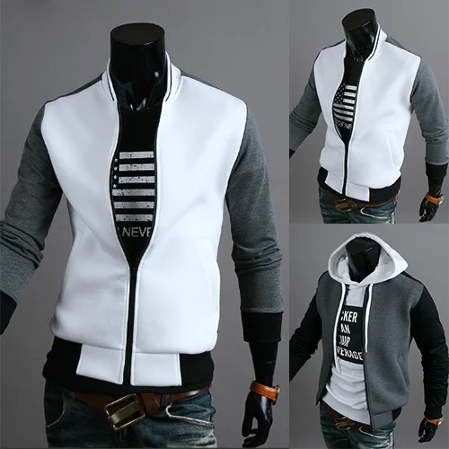 2022 New Men's Thin Coat Fashion Slim White Jacket Young Coat Men's Spring Casual Outer Aviator Army Casual Jacket mens waterproof jacket