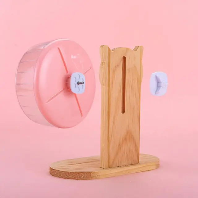 Running Wheel Bracket Adjustable Height Hamster Exercise Running Wheel Stand Free Lifting Practical Small Pet Runner Accessory 2