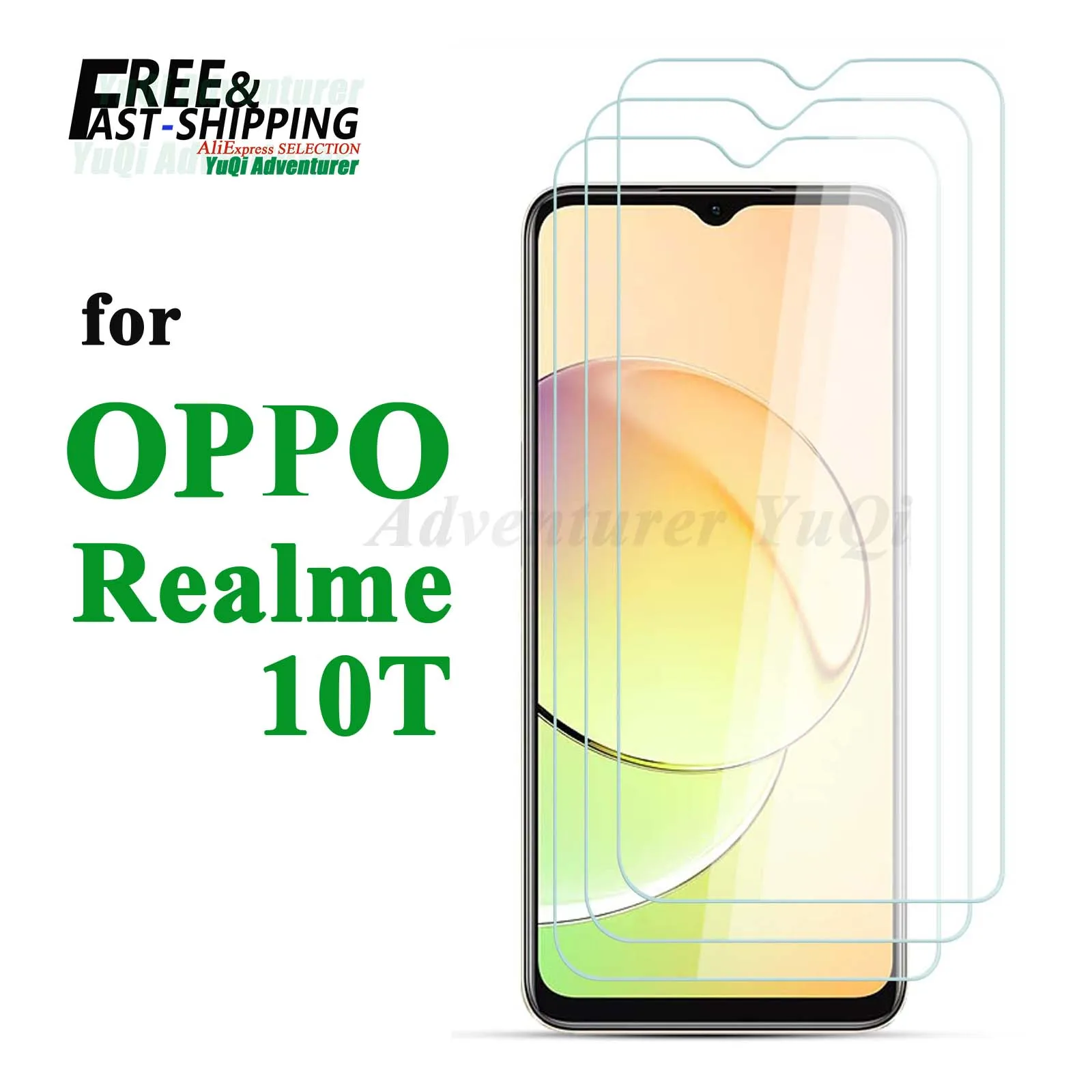 

Screen Protector For OPPO Realme 10T Tempered Glass SELECTION Free fast Shipping 9H HD Clear Transparent Case Friendly