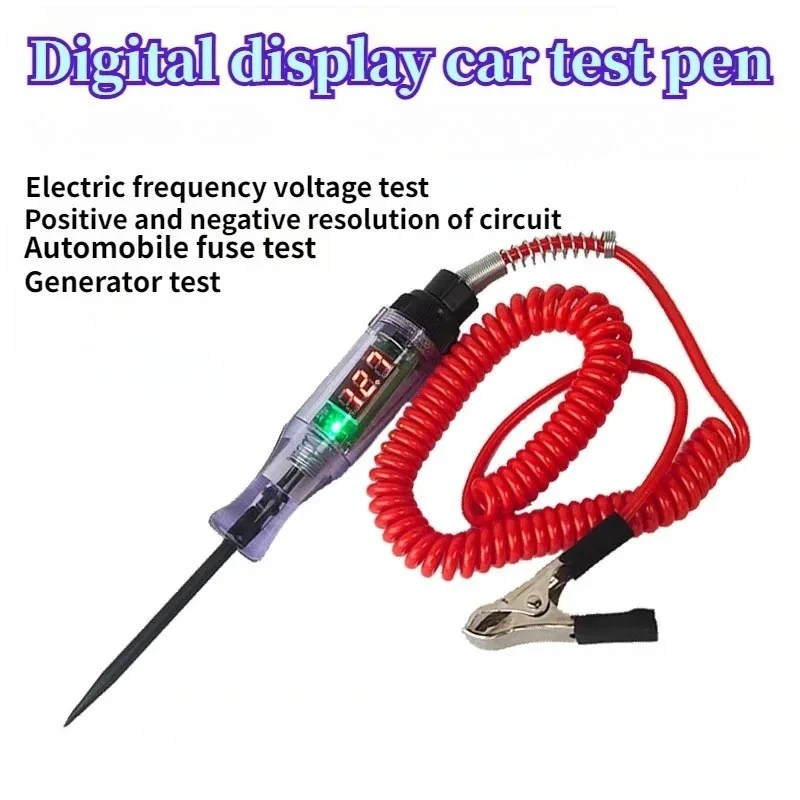 Advanced Voltage Circuit Tester Auto Diagnostic Probe with Test Light and Electric Measuring Pen