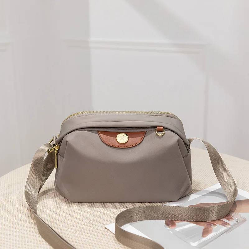 

2023 new summer oxford cloth women's bag, simple and easy-to-wear commuting bag, large-capacity one-shoulder cross-body nylon ca