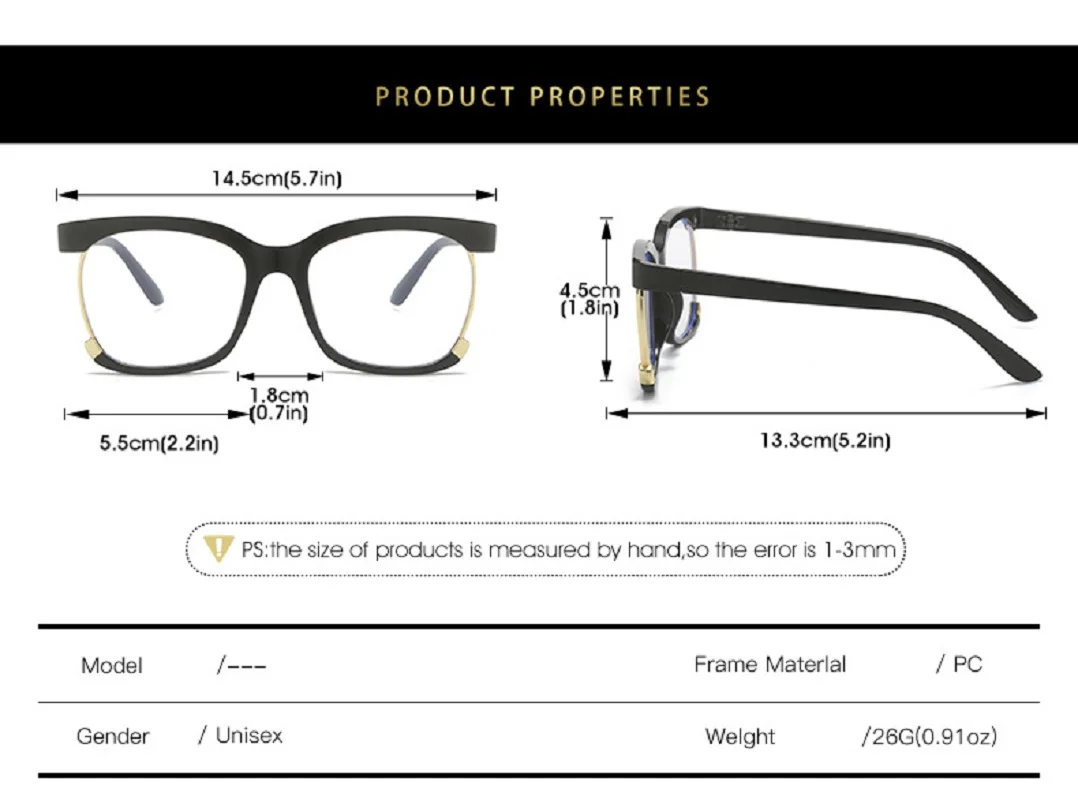 Vintage Women Round Glasses Frames Men Optical Eyeglass Frame Eyewear Fashionable Rainbow Prescription Eyewear Lightweight