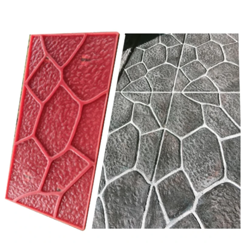 60X30Cm Embossed Cement Mold Staircase Steps Imitation Stone Road Surface Stone Pattern Cultural Wall Pressed Concrete